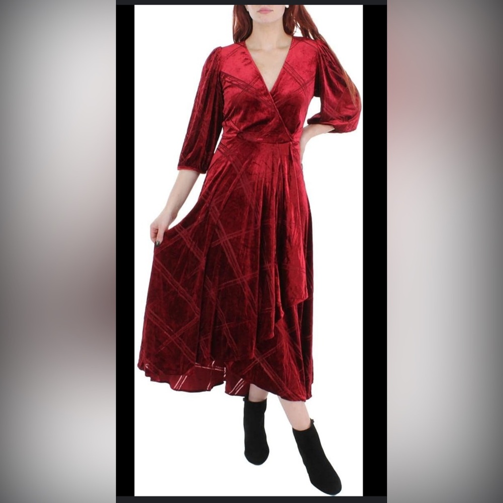 Calvin Klein Red Midi Dress